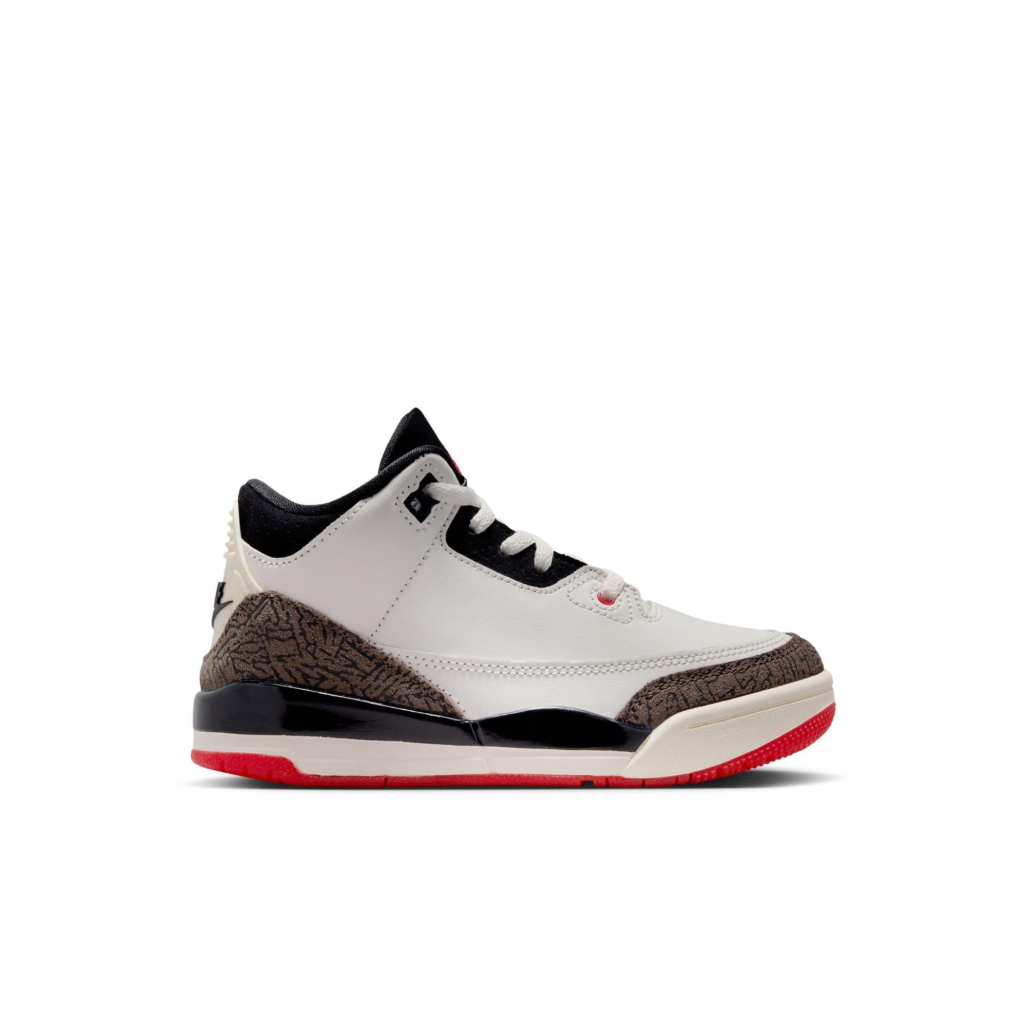 Jordan 3 Retro "World's Best" Preschool Kids' Shoe - SAIL/BLACK/UNIVERSITY RED/PALE IVORY